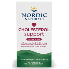 Nordic Naturals Cholesterol Support Omega keverék, koleszterin oldat, 60 lágyzselé kapszula gyógyhatású készítmény