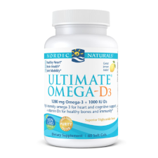 Nordic Naturals Ultimate Omega 1280 mg D -vitaminnal, citrommal, 60 lágyzselatin kapszulával vitamin és táplálékkiegészítő