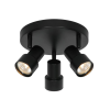 NORDLUX Boston 3-rondel  fekete mennyezeti lámpa (NOR-2512370103) GU10 1 izzós IP20