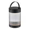 NORDLUX Coupar Solar  fekete-átlátszó kültéri hordozható LED asztali lámpa (NOR-2518215003) LED 1 izzós IP44