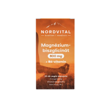 Nordvital Magnézium-biszglicinát +B6 30 db kapszula vitamin és táplálékkiegészítő