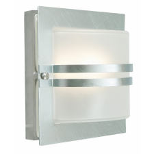 NORLYS Bern szürke-átlátszó kültéri fali lámpa (NO-651GA) E27 1 izzós IP54 kültéri világítás