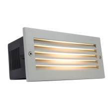 NORLYS Bornholm  matt króm-fehér LED kültéri fali lámpa/LED kültéri mennyezeti lámpa (NO-541AL) LED 1 izzós IP65 kültéri világítás