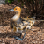 Nortene Ducky dekoratív kacsa figura, festett fém, színes