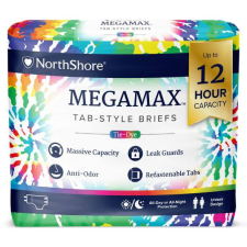 NorthShore MEGAMAX felnőtt pelenka Tie-Dye M méret csomag gyógyászati segédeszköz