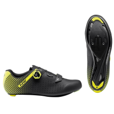 Northwave Cipő NORTHWAVE ROAD CORE PLUS 2 45 fekete/fluo sárga kerékpáros kerékpáros cipő