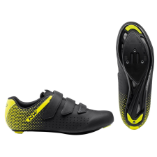 Northwave Cipő NW ROAD CORE 2 40 fekete/fluo sárga 80211013-04-40 kerékpáros cipő
