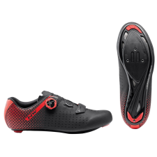 Northwave Cipő NW ROAD CORE PLUS 2 41 fekete/piros 80211012-15-41 kerékpáros cipő
