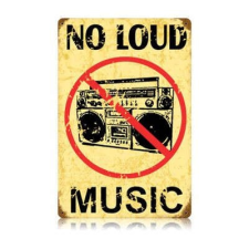Not Loud Music - Fémtábla dekoráció