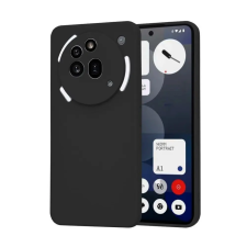  Nothing Phone (3a) Pro telefontok - fekete szilikon hátlap tok tok és táska