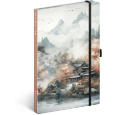  Notique japán jegyzetfüzet, vonalas, 13 x 21 cm füzet