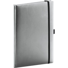 NOTIQUE Notes Balacron, ezüst, vonalas, 15×21 cm füzet