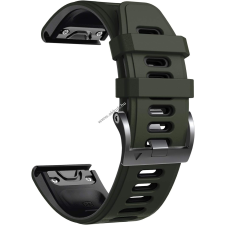 NotoCity Óraszíj 26mm Garmin Fenix 6X, zöld-fekete - A készlet erejéig! okosóra kellék