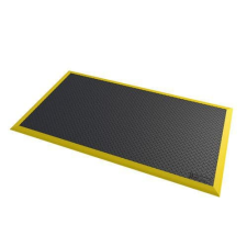 Notrax Diamond Flex™ ipari fáradásgátló szőnyeg, fekete/sárga, 97 x 163 cm% lakástextília