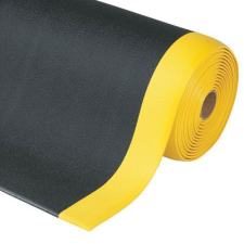 Notrax Sof-Tred™ fáradásgátló habszivacs szőnyeg, fekete/sárga, 60 x 1 830 cm% lakástextília