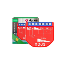 NOUS B4Z okos Tuya Zigbee mini redőnyvezérlő / motoros függönyvezérlő modul, kapcsolóbemenettel... okos kiegészítő