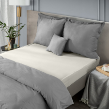  Nova1 pamut-szatén lepedő Krémszín 160x210 cm lakástextília