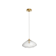 Nova Luce King sárgaréz-átlátszó függesztett lámpa (NL-9006047) G9 1 izzós IP20 világítás
