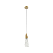 Nova Luce Kovac sárgaréz-átlátszó függesztett lámpa (NL-9160191) G9 1 izzós IP20 világítás