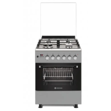 NOVACOOK F6TS40EG kombinált tűzhely, 56L, 60x60x87 cm, sötét szürke szín tűzhely