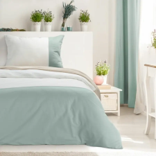  Novad kétszínű pamut ágyneműhuzat Fehér/menta 140x200 cm - 70x90 cm 1db lakástextília