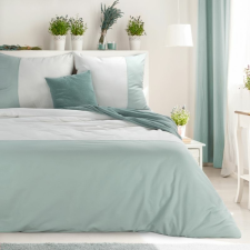  Novad kétszínű pamut ágyneműhuzat Fehér/menta 160x200 cm - 70x80 cm 2db lakástextília