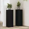  Növényállvány 2 pcs Fekete tölgy 25 x 25 x 80 cm Faanyag