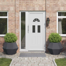  Növénytartó 2 pcs Antracit 75 x 75 x 60 cm Acél kerti tárolás