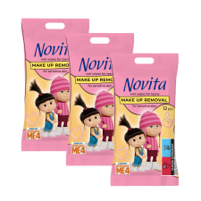 Novita Minions sminklemosó nedves törlőkendő (3x12 db) sminklemosó