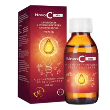 Novo C KIDS LIPOSZÓMÁS C-VITAMIN FOLYADÉK, MÁLNÁS (120ML) vitamin és táplálékkiegészítő