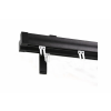  Novum antracit színű 2 sínes alumínium profilkarnis - 350 cm