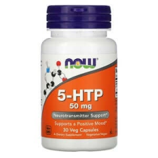 Now 5-HTP, 50 mg, 30 db, Now Foods vitamin és táplálékkiegészítő