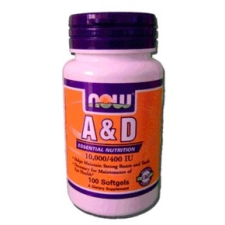 Now A&amp;D vitamin, 100 db kapszula gyógyhatású készítmény