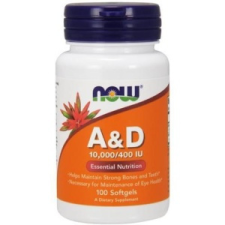  NOW A-D vitamin kapszula - 100 db vitamin és táplálékkiegészítő