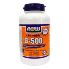 Now C-vitamin 500 mg cseresznye ízű rágótabletta, 100 db gyógyhatású készítmény