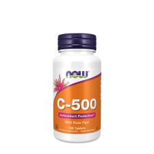 Now C-vitamin 500mg tabletta Csipkebogyóval (100 Tabletta) vitamin és táplálékkiegészítő