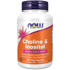 Now Choline & Inositol - kolin 500 mg 100 Veg kapszula vitamin és táplálékkiegészítő