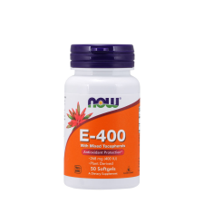 Now e-vitamin 400ne természetes kevert tokoferolokkal lágykapszula 50 db vitamin és táplálékkiegészítő