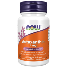 Now Foods Astaxanthin 4 mg 60 veg kapszula vitamin és táplálékkiegészítő