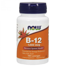 Now Foods B-12 vitamin 1000 mcg 100 pasztilla vitamin és táplálékkiegészítő