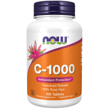 Now Foods C-vitamin 1000 lassabb felszívódású csipkebogyóval 100 tabletta vitamin és táplálékkiegészítő
