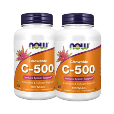 Now Foods C-vitamin 500mg Cherry 2x100db rágótabletta csomagban olcsóbb! vitamin és táplálékkiegészítő