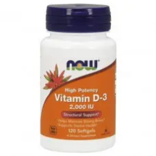 Now Foods D-3 2000 IU 120 Softgels vitamin és táplálékkiegészítő