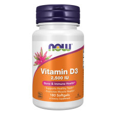 Now Foods D-3 2500 IU 180 lágyzselatin kapszula vitamin és táplálékkiegészítő