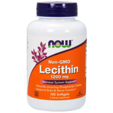Now Foods Lecithin 1200 mg Lecitin 100 softgels vitamin és táplálékkiegészítő
