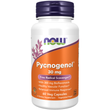 Now Foods MOST Pycnogenol, 30 mg, 60 gyógynövény kapszula vitamin és táplálékkiegészítő