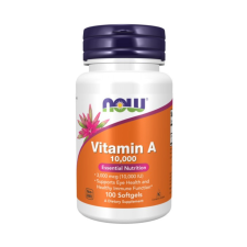 Now Foods Now A-vitamin 10000IU lágykapszula 100 db vitamin és táplálékkiegészítő