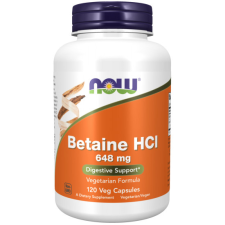 Now Foods NOW Betaine HCl 648 mg – 120 Veg Capsules vitamin és táplálékkiegészítő
