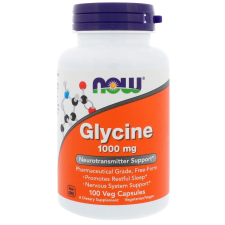 Now Foods NOW Glicin, 1000 mg, 100 kapszula vitamin és táplálékkiegészítő