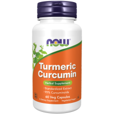 Now Foods NOW Kurkuma Kurkumin, kurkumin standardizált kivonat, 60 növényi kapszula vitamin és táplálékkiegészítő